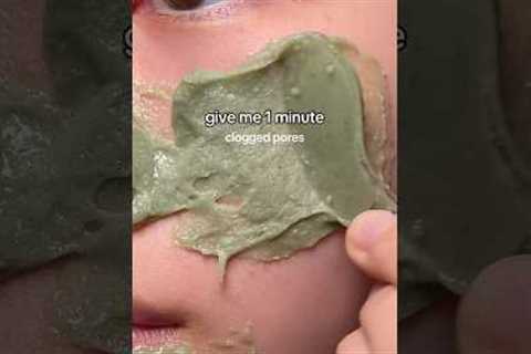 Only takes 1 minute to get rid of blackheads, clogged pores & skin texture 💚🍡✨