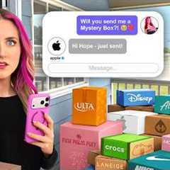 I Asked 100 Brands to Send me a MYSTERY BOX