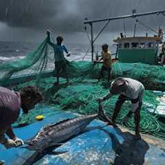 Day-02 | Second Day Living in the Ocean | Catching Big Tuna & Cooking on the Boat! | S-02