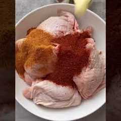 Cajun chicken thighs. Recipe and ingredients in description 😉