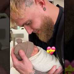 Jake Paul Carry New Born Baby 🥹💕 #jakepaul #viral #funny #boxing #breakingnews