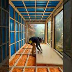 Building Secret Underwater Container Room in Desert River 🏜️