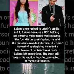 Selena once rushed to Justin's studio in LA, furious because #selenagomez#justintimberlake #duet