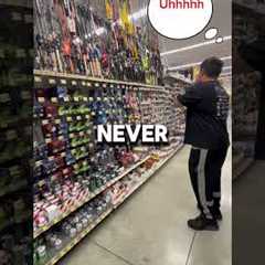 WALMART FISHING CHALLENGE ON A BUDGET😱 #viral #challange #wallmart #fishing