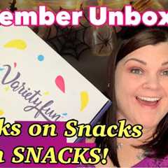 Variety Fun // November Unboxing// Amazing Snack Box +Coupon Code