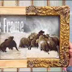 DIY Antique Frame Dupe | IOD Trimmings 4 Mould Tutorial for a Stunning Gallery Wall