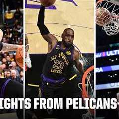 PELICANS-LAKERS WAS A MOVIE 🍿🤩 LeBron, Luka & Zion SHOW OUT in clutch-time takeover | NBA on..