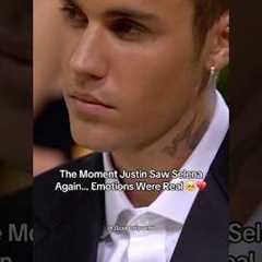 Justin sees Selena for the first time since the breakup 😳💔 #justinbieber #selenagomez #shorts