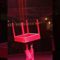 Las Vegas Circus Circus Act | Watch Her Juggle a Table with Her Feet #lasvegas #lasvegasshows