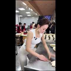 Third-Person Flatbread Prep | Hand-Pressed Dough & Baking Process | No Commentary