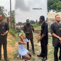 Girlfriend surprise her boyfriend with gift for their 3 years relationship anniversary loyalty test