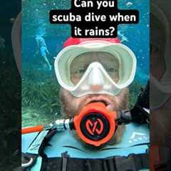 Scuba Diving in the rain can be magical -just avoid the lightning🤿☔️✨ #scubadiving #rain #sarcasm