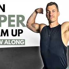 5 Min UPPER BODY WARM UP | No Equipment | Follow Along