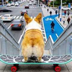 With this unique skill, you can interact with a puppy 🐶 Make a friend? 🫶 ❤️ #pets #funny #cute