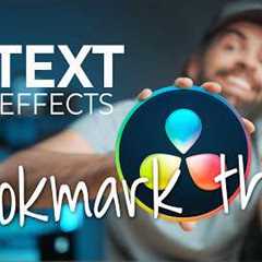 Top 5 Must-Know TEXT EFFECTS! DaVinci Resolve Tutorial for Beginners