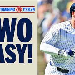 AARON JUDGE IS BACK! Two homers for the Yankees star at Spring Training! | MLB Highlights