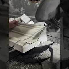 Precision Tile Cutting with Miter Saw | Fast and Accurate Construction Technique