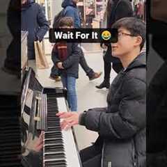 I Noticed His Scarf... SO I PLAYED THIS - Public Piano Performance