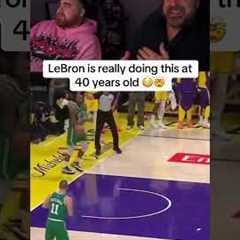 Los and his Dad react to a CRAZY LeBron dunk 😳 #LosPollosTV #lebron #lebronjames #dunk