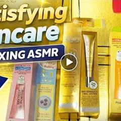 Luxury Gold Skincare Unboxing ASMR ✨ Satisfying