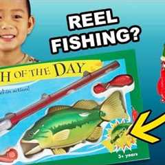 REEL FISHING! Catch of the Day Toy with Bass Fish