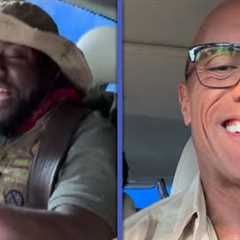 Dwayne 'The Rock' Johnson TROLLS Kevin Hart's Jumanji Crash Out