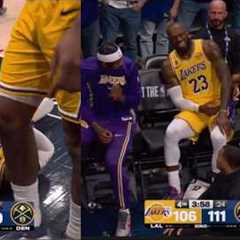 LeBron James STARTS TO CRY as he FAKES A INJURY & REFUSES to shake hands with Jokic in WILD..