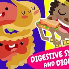 DIGESTIVE SYSTEM AND DIGESTION | Educational Videos for Children | Happy Learning