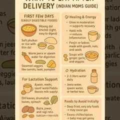 🌸 What to Eat After Delivery (Indian Moms Guide 🍲)