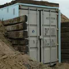 Shipping container underground bunker - underground bunker shipping container/ part 1