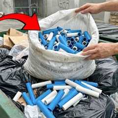 Never throw away pieces of PVC pipe in the trash or you will regret it for the rest of your life.