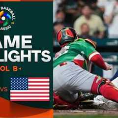 Mexico vs. United States 2026 World Baseball Classic | Game Highlights