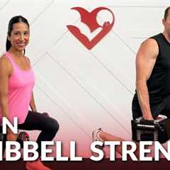 Full Body Dumbbell Workout Strength Training at Home - 30 Minute Total Body Workout with Weights