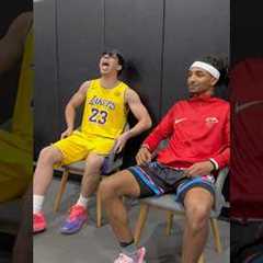 LeBron always lying😂 #viral #basketball #nba #funny #shorts #dunk #hoop #skit #sports #viralshorts