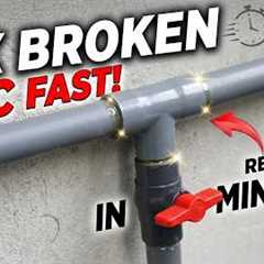 No Plumber Needed Easy Fix for a Broken PVC Pipe Valve