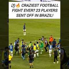 23 RED CARDS in ONE MATCH! 😱🟥 Cruzeiro vs Atletico Mineiro MASS BRAWL ⚽🔥 #shorts #football #viral