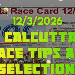 🔥 Calcutta Race Tips and Selection || The Mysore Race Club Ltd Cup 🏆
