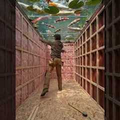 I Built a Secret Room Under My Garden Pond