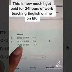How much I got paid for one week of Teaching English online
