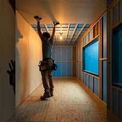 I Turned a Shipping Container Into a Secret Pond Room!! 😱🐟 #shorts #diy