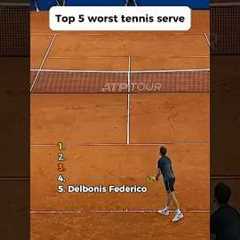 Top 5 worst tennis serves! #tennis #bublik