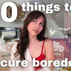 60 THINGS TO DO when you're BORED🎧 (aesthetic hobbies & cozy activities)