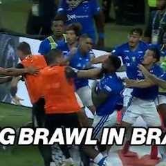 👊 Heated BRAWL erupts in Brazil soccer final! ⚽