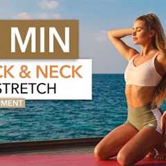 8 MIN UPPER BODY + NECK STRETCH - for a good posture, back & neck pain I Pamela Reif