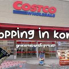 shopping in korea vlog 🇰🇷 grocery food haul with prices!🍊Costco again!