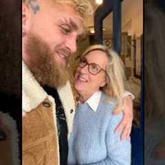 Jake Paul Surprised his Mother 🥹💗 #jakepaul #boxing #funny #viral #breakingnews