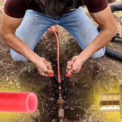 How to Connect PEX Pipe to Old Galvanized Pipe. How to fix a water leak outside your house