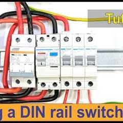 How to wire a single phase DIN rail distribution board - practical demonstration (South Africa)