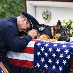 Police K9 Bane Memorial Service | top best dog training techniques