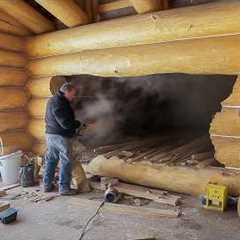 Family Builds 2-STORY LOG CABIN in the Forest in 3 YEARS | Start to Finish by @loginnature856